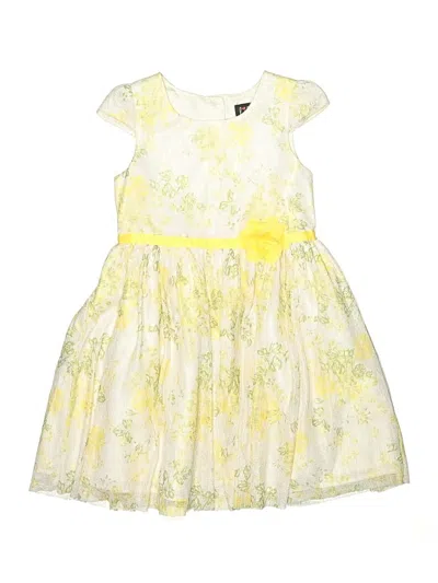 Pre-owned Lilt Kids' Dress In Yellow