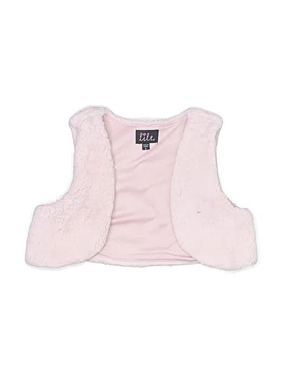 Pre-owned Lilt Kids' Faux Fur Vest In Pink
