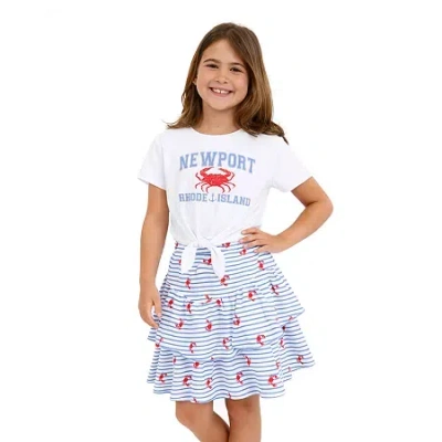 Lilt Little & Big Kid Girls 2-pc. Skirt Set In Blue