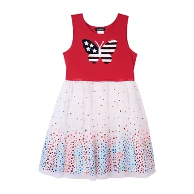 Lilt Kids' Little Girls Sleeveless Tutu Dress In Multi