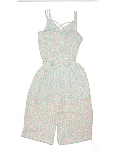Pre-owned Lilt Kids' Romper In Teal