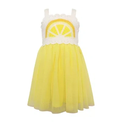 Lilt Babies' Toddler Girls Sleeveless A-line Dress In Yellow