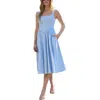 Lily And Lionel Hayley Corset Inspired Midi Dress In Blue