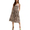 Lily And Lionel Hayley Corset Inspired Midi Dress In Gray