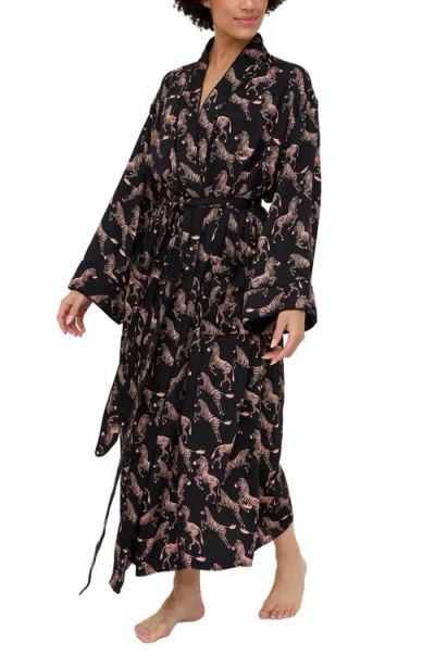 Lily And Lionel London Corina Long Sleeve Robe In Multi