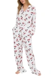 Lily And Lionel London Evie Long Sleeve Print Pajama Set In Multi