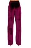 Lily And Lionel London Valerie Straight Leg Velvet Trouser In Multi