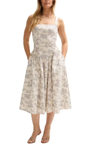 Lily And Lionel London Women's Hayley Corset Inspired Midi Dress In Multi