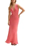 Lily And Lionel London Women's Pandora Bias Cut Sleeveless Embroidered Maxi Dress In Pink