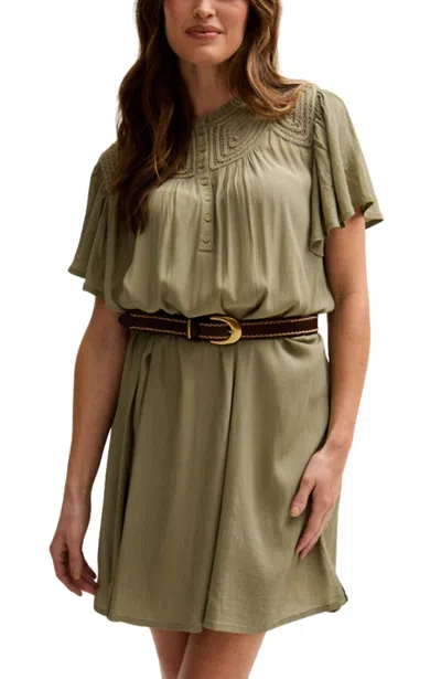 Lily And Lionel London Women's Roma Angel Sleeve Mini Dress In Multi