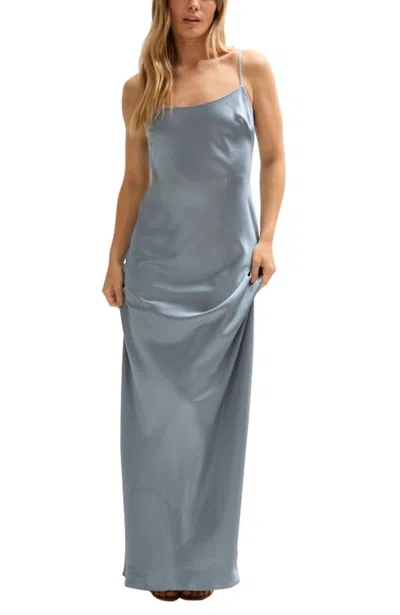 Lily And Lionel London Women's Roxy Spaghetti Strap Maxi Dress In Gray