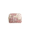 Lily And Lionel Pink / Purple Cosmetic Bag Aster Patchwork Pink In Pink/purple