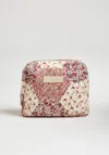 Lily And Lionel Pink / Purple Nola Wash Bag Aster Patchwork Pink In Pink/purple