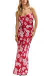 Lily And Lionel Roxy Spaghetti Strap Maxi Dress In Multi