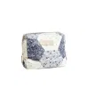 Lily And Lionel Wash Bag Aster Patchwork Blue In Blue