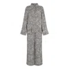 Lily And Lionel Women's Brown Evie Pyjama Set Hidden Leopard In Brown