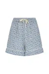 Lily And Lionel Women's Camilla Cami & Short Pyjama Set Aster Patchwork Blue In Blue