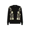 Lily And Lionel Women's Clara Oversized Floral Print Jumper In Black In Black