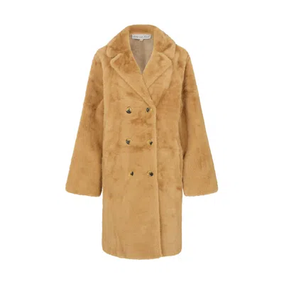 Lily And Lionel Women's Emma Longline Faux Fur Coat In Brown