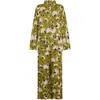 Lily And Lionel Women's Evie Long Sleeve Floral Print Pyjama Set In Green In Green