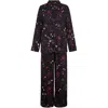 Lily And Lionel Women's Evie Long Sleeve Love Letter Print Pyjama Set In Black In Black