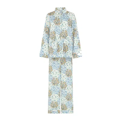 Lily And Lionel Women's Evie Long Sleeve Summer Patchwork Print Pyjama Set In Multi