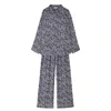 Lily And Lionel Women's Evie Trouser Set Aster Floral - Blue In Blue