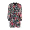 Lily And Lionel Women's Flora Wraparound Floral Print Mini Dress In Multi In Multi