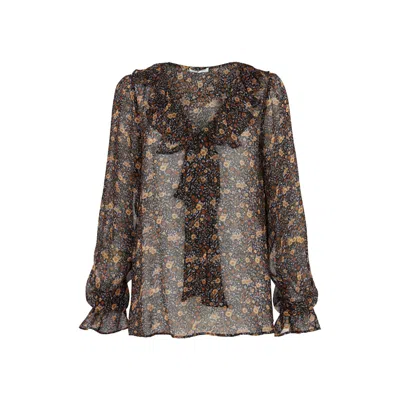 Lily And Lionel Women's Joni Aster Blouse In Black