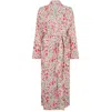 Lily And Lionel Women's Neutrals Corina Kimono Style Jasmine Print Robe In Cream In White