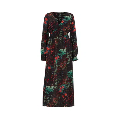 Lily And Lionel Women's Pearl Wonderland Midi Dress In Black