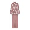 Lily And Lionel Women's Pink / Purple Evie Aster Patchwork Pyjama Set In Pink In Pink/purple
