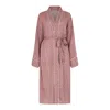 Lily And Lionel Women's Pink / Purple / Red Corina Ditsy Floral Robe In Pink In Pink/purple/red