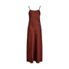 Lily And Lionel Women's Roxy Spaghetti Strap Maxi Dress In Choclate Brown In Brown