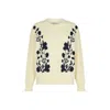 Lily And Lionel Women's White Clara Oversized Floral Print Jumper In Cream In Multi