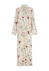 Lily And Lionel Women's White Evie Pressed Floral Pyjama Set In Cream In White