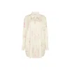 Lily And Lionel Lillibet Large Floral Print Shirt In White