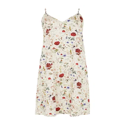 Lily And Lionel Women's White Rosie Pressed Floral Nightie In Cream