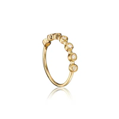 Lily & Roo Gold Diamond Style Round Eternity Ring