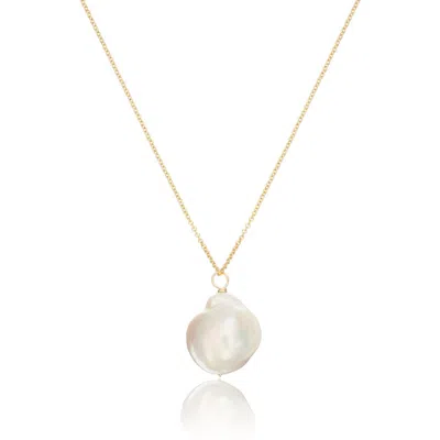 Lily & Roo Gold Extra Large Baroque Pearl Necklace