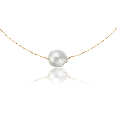 Lily & Roo Gold Large Baroque Pearl Choker