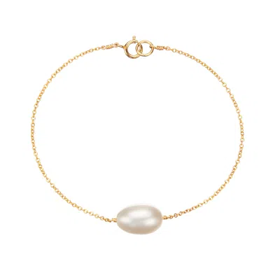 Lily & Roo Gold Large Pearl Bracelet