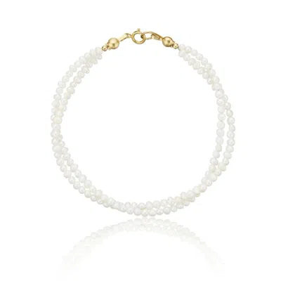 Lily & Roo Gold Layered Small Pearl Bracelet