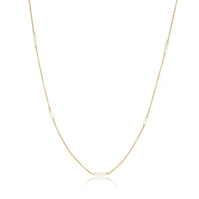 Lily & Roo Gold Mini Pearl Necklace