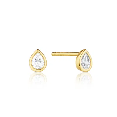Lily & Roo Gold Mini Teardrop Stud Earrings