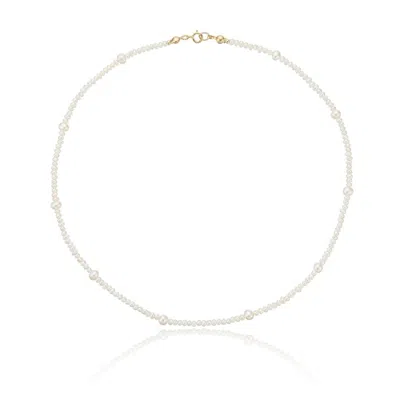 Lily & Roo Gold Multi Pearl Choker