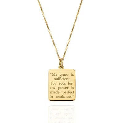 Lily & Roo Gold Personalised Verse Necklace
