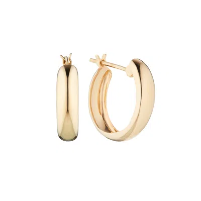 Lily & Roo Gold Plain Hoop Earrings