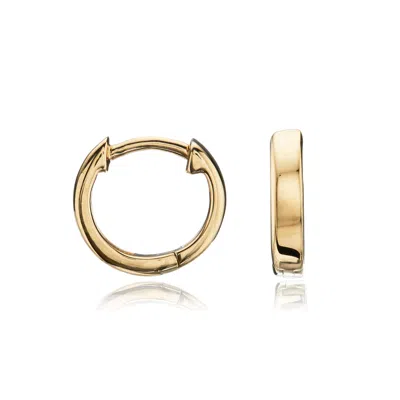 Lily & Roo Gold Plain Huggie Hoop Earrings