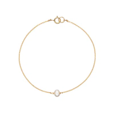 Lily & Roo Gold Single Pearl Bracelet